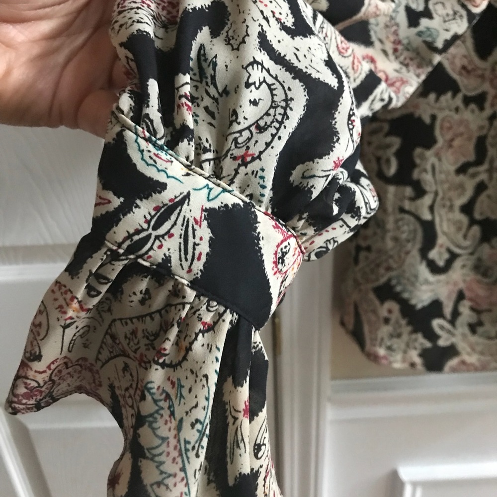 The Limited Paisley Ruffle Blouse - Picture 3 of 5